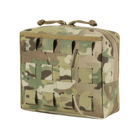 M-Tac Utility Taske Elite Medium multicam-maastokuvio, vahva vetoketjusuljin ja modulaarinen MOLLE-järjestelmä, galleria-asento 1.