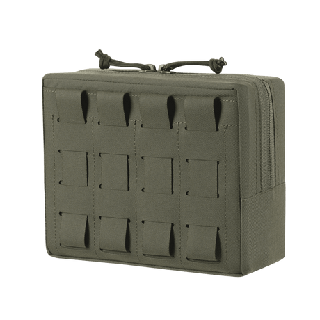 M-Tac Utility Taske Elite Medium, kestävä materiaali, MOLLE-järjestelmä ja kaksoisvetoketju turvalliseen säilytykseen, galleria-asento 1.