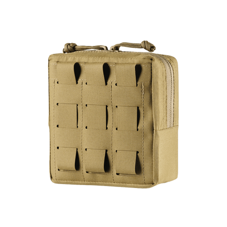 M-Tac Utility Taske Elite Small, kestävä materiaali, MOLLE-järjestelmä ja kaksoisvetoketju, galleria-asento 1.