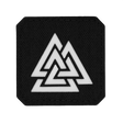 M-Tac Patch Valknut Laser Cut Odin symbol mustalla taustalla.