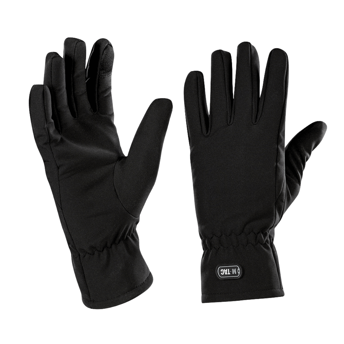 M-Tac Vinterhandsker Soft Shell i sort, let og funktionel design der beskytter mod dårligt vejr, ideelle til vinterbrug.