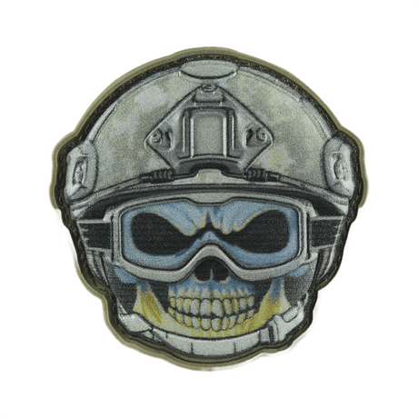 M-Tac Patch Emoji #5 PVC 3D-efektillä ja Velcro-kiinnityksellä; hauska moraalimerkki vaatteisiin ja varusteisiin, 6.5 x 6.5 cm.