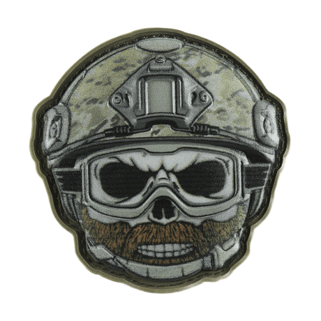 M-Tac Patch Emoji #4 3D PVC-efektillä ja Velcro-kiinnityksellä, taktinen moraalimerkki vaatteisiin ja varusteisiin, 6.5 x 6.5 cm.