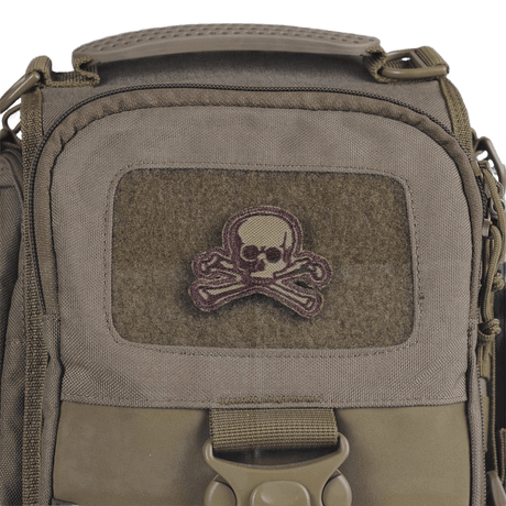 M-Tac Patch Old Skull Velcro kiinnitetty uniformin laukkuun, 3d-efekti, 45x55 mm kangasta