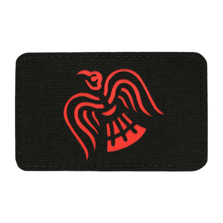 M-Tac Patch Ravneflag Laser Cut – musta korppi, sopii univormuun tai taktiseen varustukseen. Cordura 500D, Laser Cut, koko 80x50 mm.