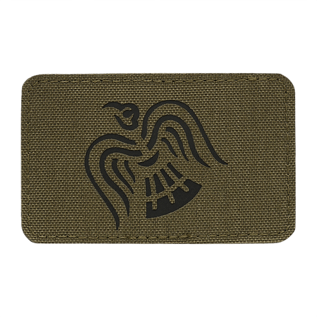 M-Tac Patch Ravneflag Laser Cut – musta korppi, Cordura 500D, sopii univormuun tai taktiseen laukkuun, kiinnitys Velcro.
