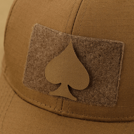 M-Tac Patch Spades Laser Cut Cordura 500d materiaalissa, velcro-takana, kiinnitetty lippikseen,