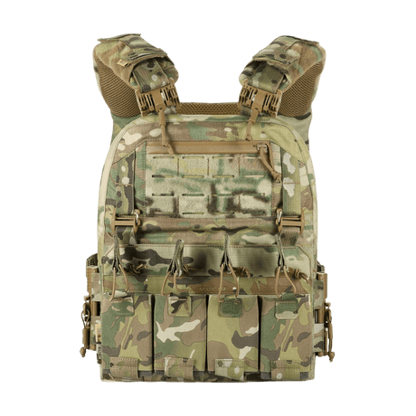 M-Tac Plate Carrier Cuirass FAST XL QRS Cordura 500D -materiaalista; optimaalinen istuvuus ja nopea irrotus.