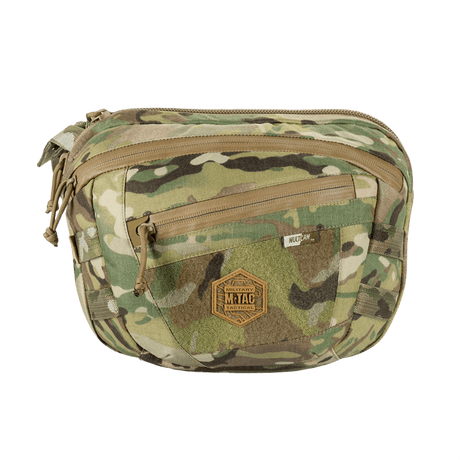 M-Tac Sphaera Hardsling Bag Large Elite med Velcro maastoväreissä, valmistettu kulutusta kestävästä Hex Cordura:sta ja Cordura 500D/1000D.