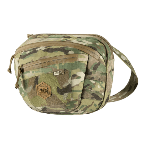 M-Tac Sphaera Hardsling Bag Large Elite med Velcro kestävästä Cordura-materiaalista, säädettävä olkahihna ja etu-Velcro-paneeli.