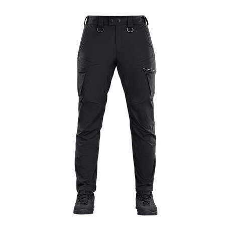 M-Tac Bukser Aggressor Summer Flex i sort letvægts Rip-Stop nylon med optimal åndbarhed, ideel til varmt vejr og taktisk brug.