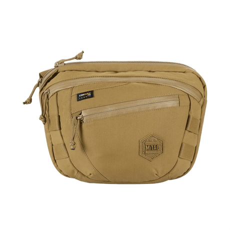 M-Tac Sphaera Hardsling Bag Large Elite med Velcro Hex Cordura -materiaalissa, kompakti, MOLLE-järjestelmä, säädettävä olkahihna ja kulutusta kestäviä materiaaleja.