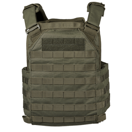EA Plate Carrier Grøn i galleri position 1 med modulært bæresystem, slidstærkt materiale og NIJ-certificeret taktil beskyttelsesvest.