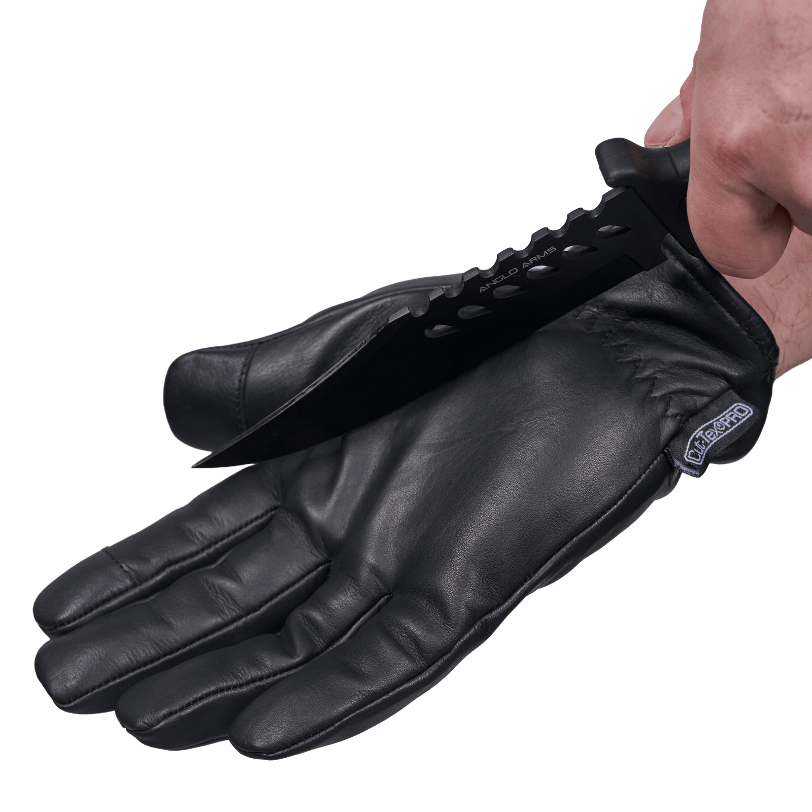 EA V.I.P snitsikre handsker set indeni med en kniv for at indikere snitsikkerhed