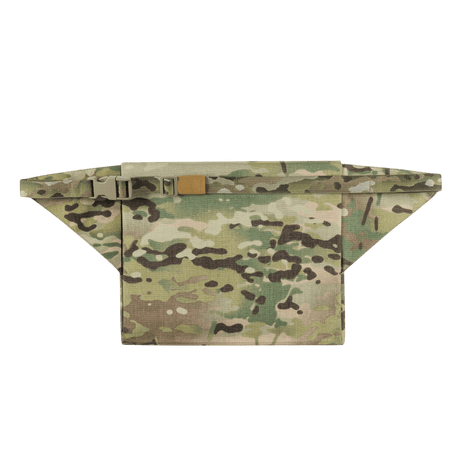 M-Tac Siddeunderlag med Bælte – Multicam i camouflage, ideel til udendørs aktiviteter som jagt, fiskeri og militære opgaver.