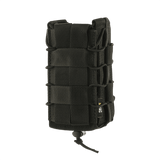 M-Tac Åben Dobbelt Magasintaske til AK i sort med robust vinylbaseret design for sikker opbevaring