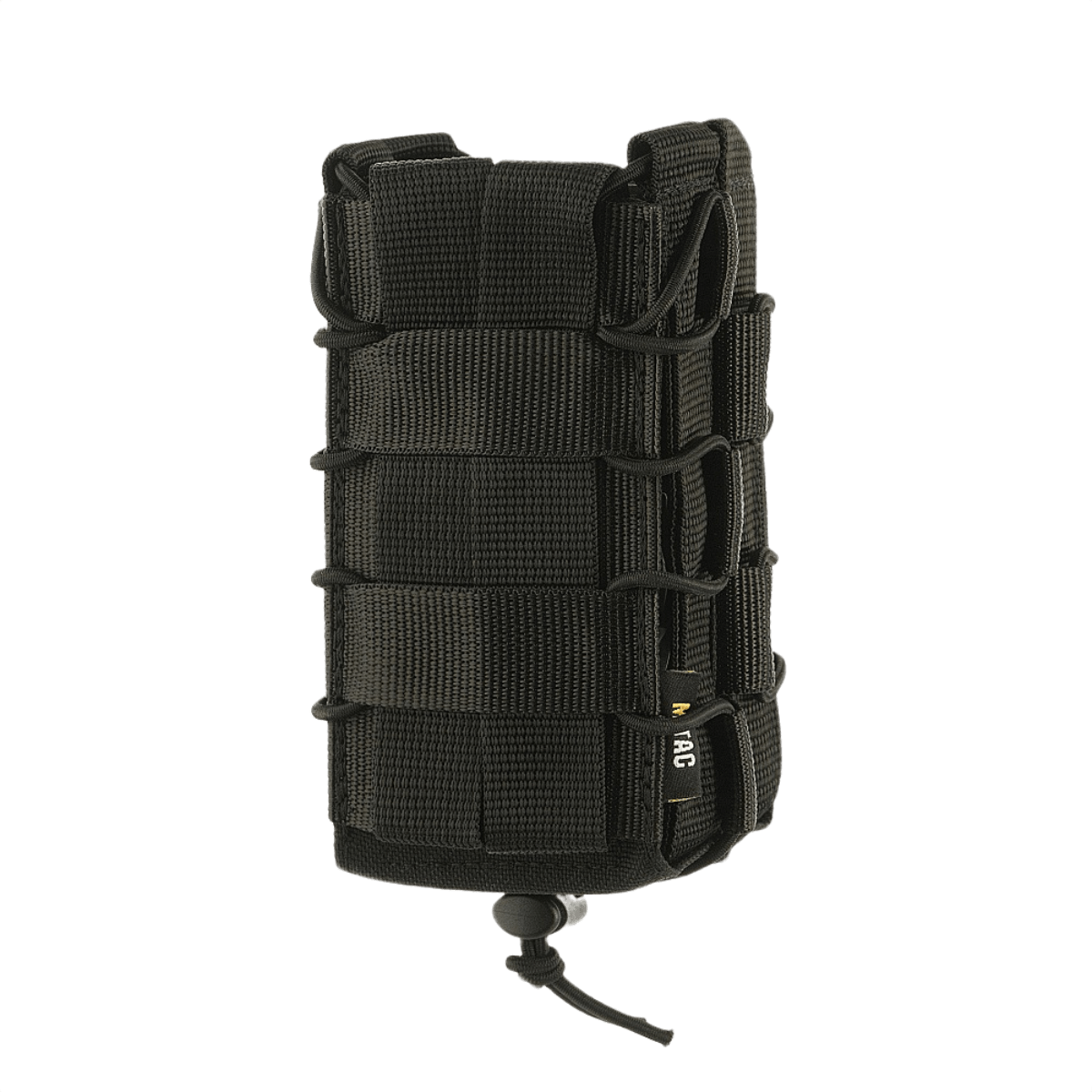 M-Tac Åben Dobbelt Magasintaske til AK i sort med robust vinylbaseret design for sikker opbevaring