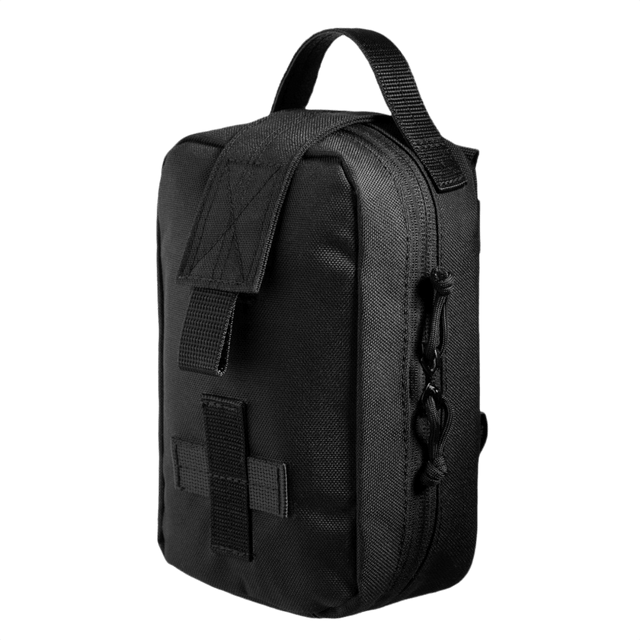M-Tac Medical Pouch Rip Off i sort, designet til opbevaring af førstehjælpskit, kompatibel med MOLLE Velcro-paneler.