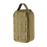 M-Tac Medical Pouch Rip Off til førstehjælpsudstyr, kompatibel med MOLLE Velcro-paneler, robust lynlås, modulært design, brun taske.