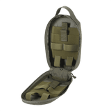 M-Tac Medical Pouch Rip Off med åbent rum og robust lynlås til opbevaring af førstehjælpsudstyr, designet til hurtig adgang.