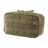 M-Tac Horisontal Utility Taske i slidstærkt Cordura 1000D til fleksibel opbevaring, ideel til friluftsliv og MOLLE-systemer.