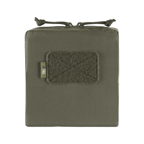 M-Tac Utility Pouch Elite Small lavet af slidstærkt Cordura 500D, ideel til EDC og MOLLE-kompatibel opbevaring. Grønt design og holdbar konstruktion.