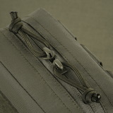 Nærbillede af M-Tac Utility Pouch Elite Small med stærk lynlås og slidstærkt Cordura 500D materiale.