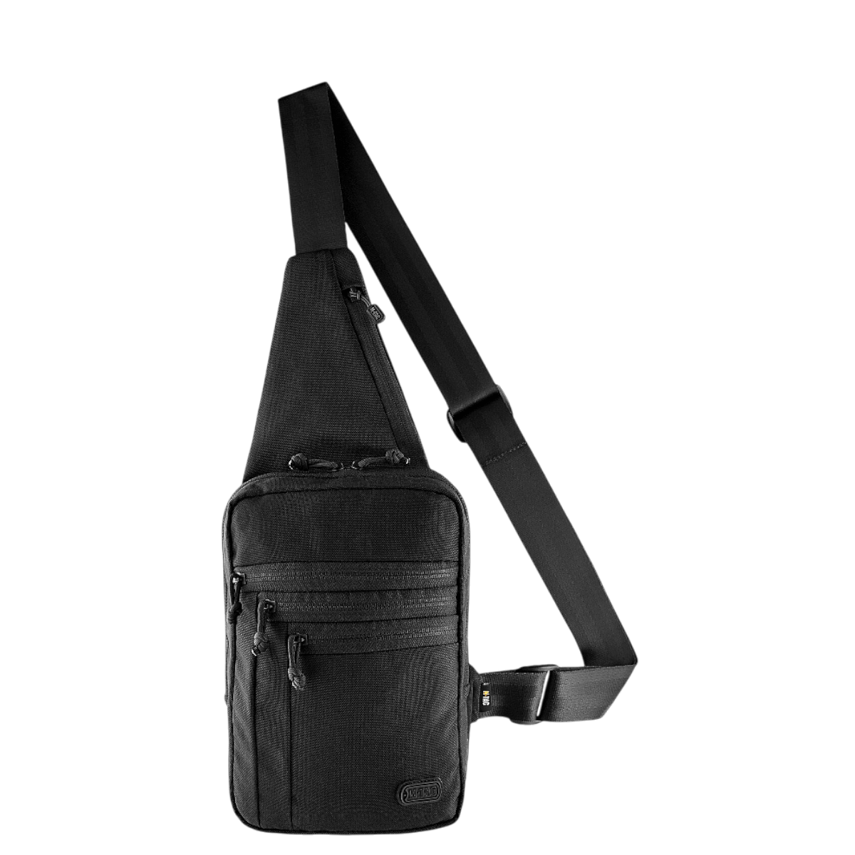 M-Tac Carry Sling Taske Elite Gen.IV, sort skuldertaske til skjult våbenbæring med justerbar rem og velcro-hylster.