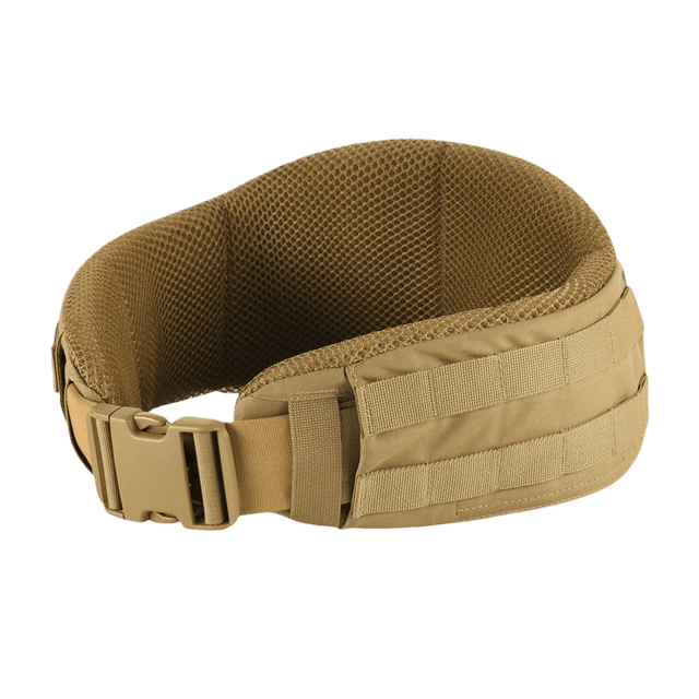 M-Tac War Belt ARMOR i holdbar Cordura 500D med MIL-SPEC MOLLE-webbing, designet til taktiske kampopgaver og nem fastgørelse af tilbehør.