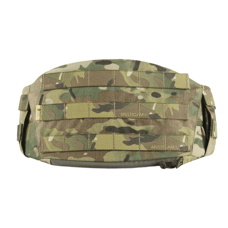 M-Tac War Belt ARMOR med MIL-SPEC MOLLE-webbing, designet til taktiske opgaver, lavet af holdbart Cordura 500D stof i camouflagemønster.