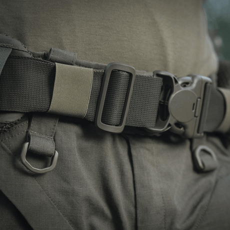 M-Tac War Belt ARMOR taktisk livrem i slidstærkt Cordura 500D med MOLLE-webbing og robust lukning.