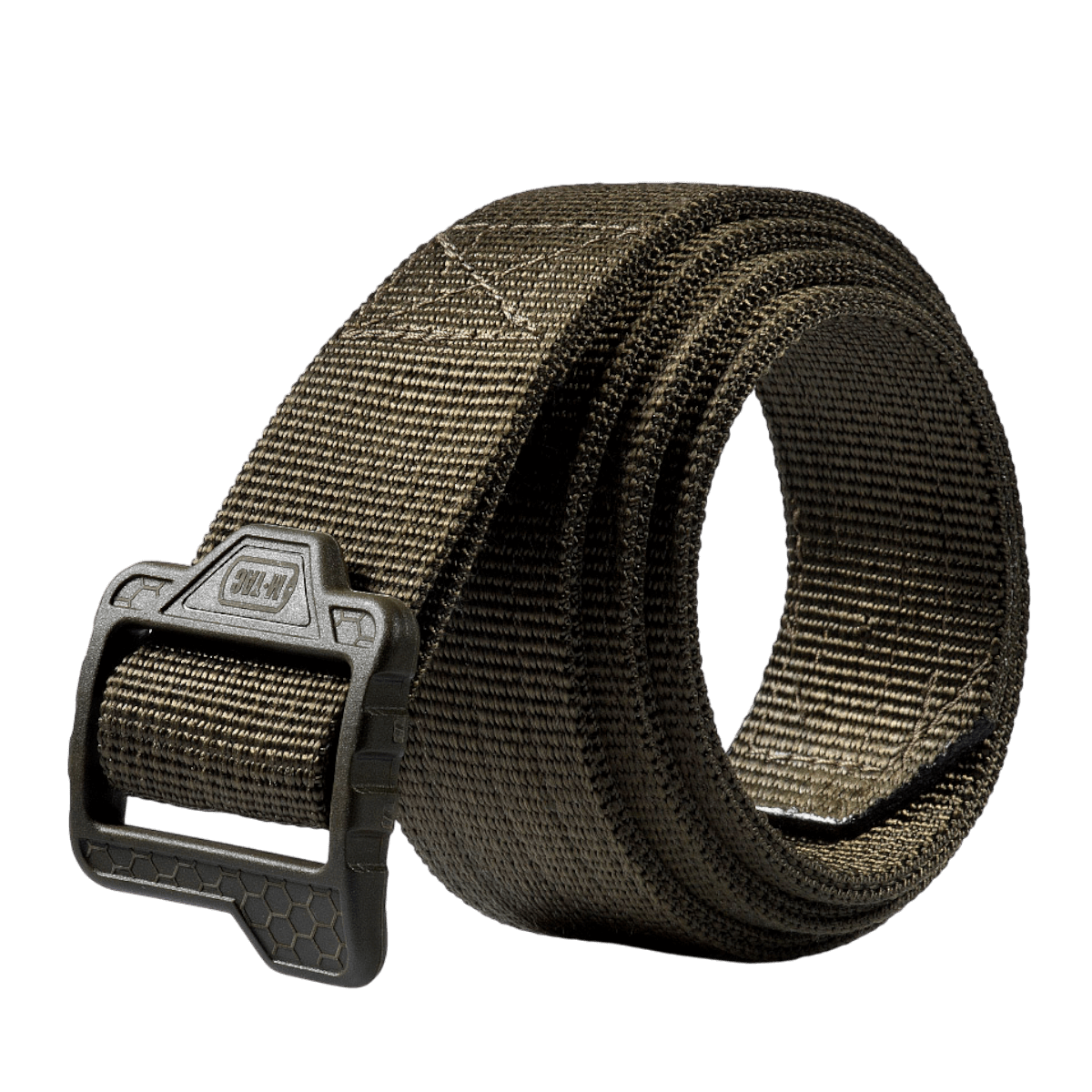 M-Tac Double Duty Taktisk Bælte Hex i sort, designet til holdbarhed og funktionalitet til daglig og taktisk brug. Ideelt til tungt udstyr.