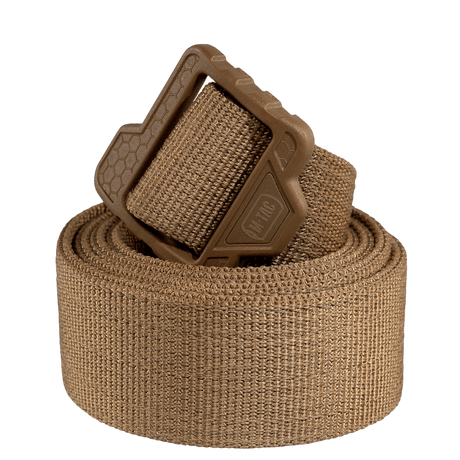 M-Tac Double Duty Taktisk Bælte Hex i tæt vævet nylon, designet til langvarig brug og komfort ved tungt taktisk udstyr.