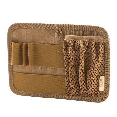 M-Tac Hook & Loop Low Profile Admin Panel med elastiske fastgøringer og netlomme til organisering i taske.