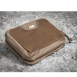 M-Tac Hook & Loop Utility Panel med lynlåslomme, perfekt til organisering i en taske eller rygsæk, modulært design, 19x13 cm.