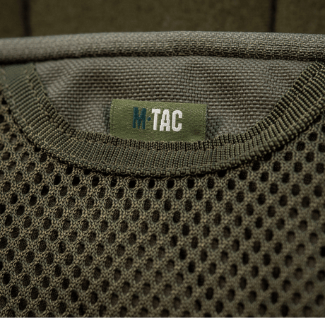 M-Tac Hook & Loop Utility Panel med mesh-lomme og lynlås, velegnet til organisering i tasker og rygsække