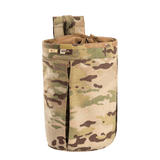 M-Tac Mag Drop Pouch Elite i camouflagemønster til MOLLE montering, brugt til hurtig udskiftning af magasiner under nødopgaver.