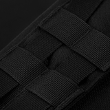 Nærbillede af M-Tac Medical Pouch Elite Rip Off med sorte elastiske stropper til førstehjælpsudstyr.