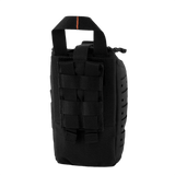 M-Tac Medical Pouch Elite Rip Off - taktisk førstehjælpstaske i sort med hurtig adgang og elastiske stropper til organisering