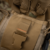 M-Tac Medical Pouch Elite Rip Off med håndtag til hurtig åbning, beige taske til taktisk førstehjælp, detaljeret visning