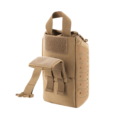 M-Tac Medical Pouch Elite Rip Off - taktisk førstehjælpstaske med håndtag for hurtig adgang, elastiske stropper for organisering.