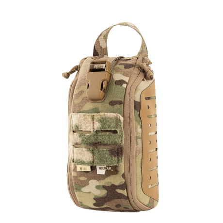 M-Tac Medical Pouch Elite Rip Off i camouflage design, taktisk førstehjælpstaske med hurtig adgang til indholdet for kritiske situationer.