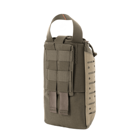 M-Tac Medical Pouch Elite Rip Off i grøn, taktisk førstehjælpstaske med hurtig adgang og elastiske stropper.