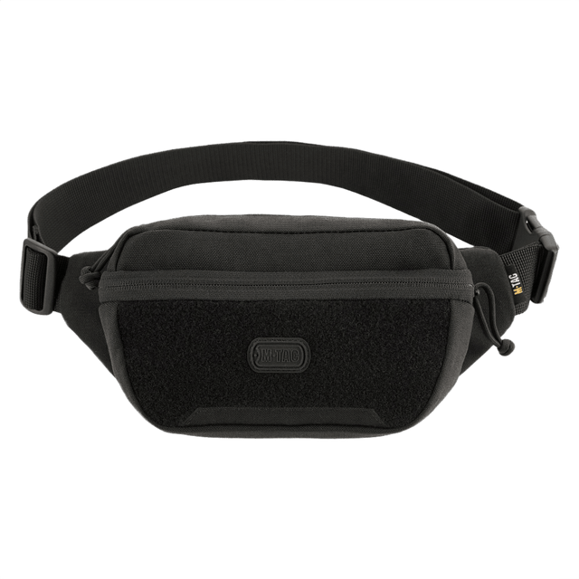 M-Tac Tactical Waist Bag Gen.II Elite i sort, designet til taktisk brug. Bæltetaske fremstillet af slidstærk Cordura 1000D materiale.