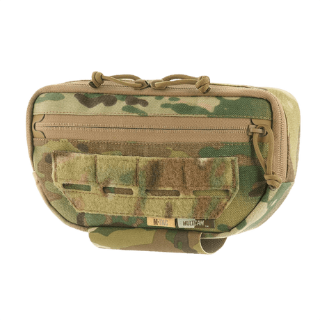 M-Tac Plate Carrier Lower Accessory Pouch Gen.II Elite i Cordura 1000D camouflage, robust og funktionel til skudsikre veste.