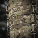 Detaljebillede af M-Tac Rygsæk Large Gen.III Elite i camouflagedesign, viser slidstærk Cordura-konstruktion og taktiske egenskaber.