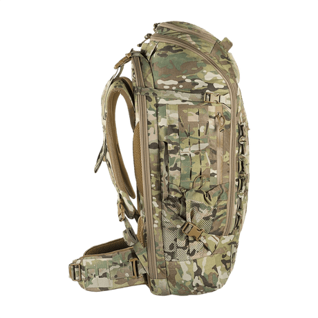 M-Tac Rygsæk Large Gen.III Elite i kamuflage, ergonomisk designet til taktisk brug og udstyrstransport, lavet af slidstærk Cordura.