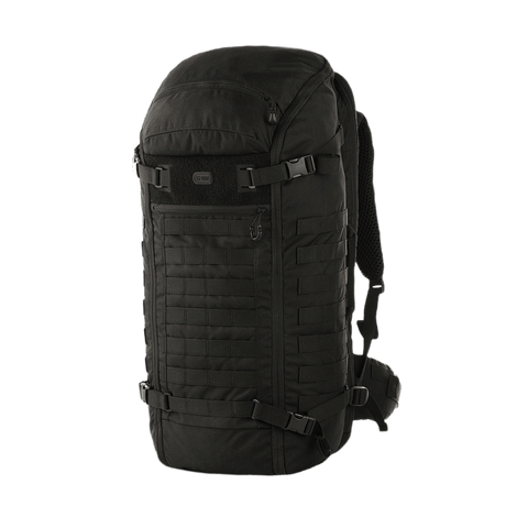 M-Tac Rygsæk Gen.II Elite Large i sort med ergonomisk design og slidstærkt Cordura-materiale, ideel til transport af våben.