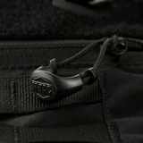 Detalje af M-Tac Rygsæk Gen.II Elite Large i slidstærk Cordura-materiale med stærk syning og lynlåsudtræk detaljeret visning.