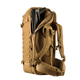 M-Tac Rygsæk Gen.II Elite Large i tan med våbenrum og ergonomiske stropper, fremstillet af slidstærk Cordura 330D og 1000D materiale.